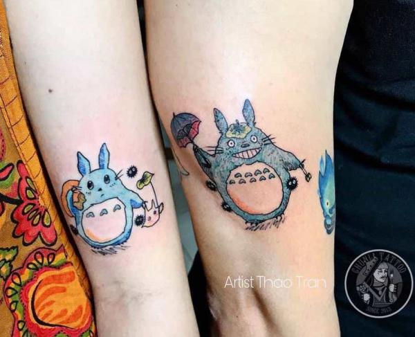 Totoro matching tattoo