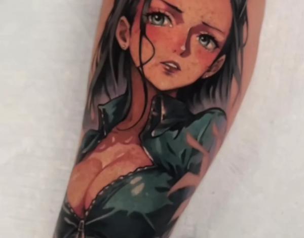 Watercolor Nico Robin tattoo