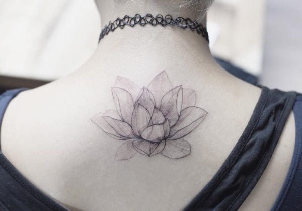 White Lotus flower tattoo