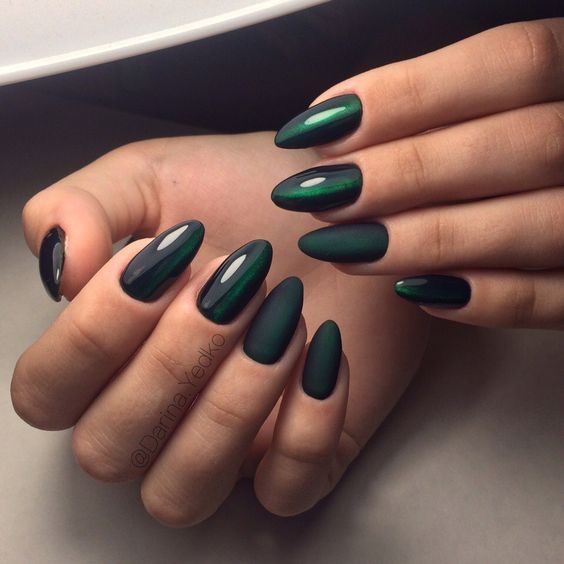 Emerald Green Nails: Dive Into The Feeling Of Luxury With, 47% OFF