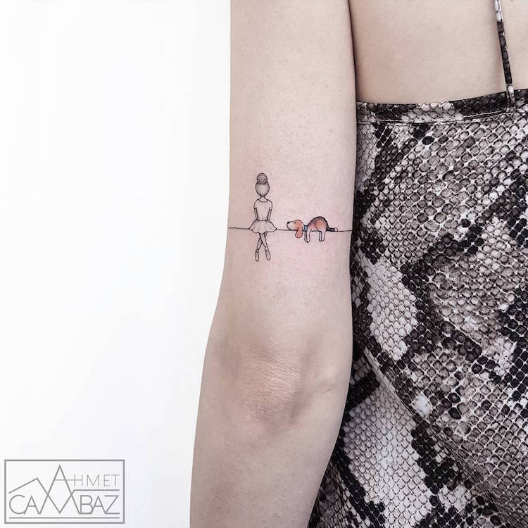 Cute Small Tattoos Simple Tattoos Illustration Ahmet Cambaz