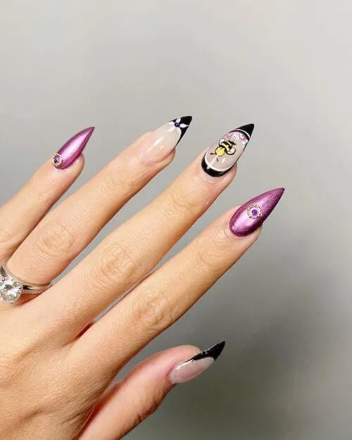 bee nail designs