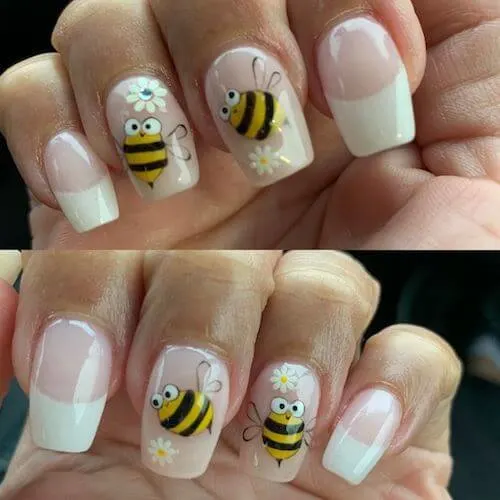 bee nail designs