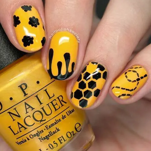 bee nail designs