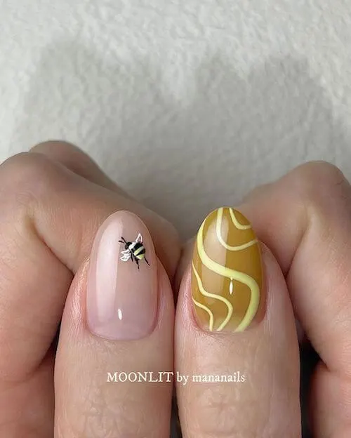 bee nail designs