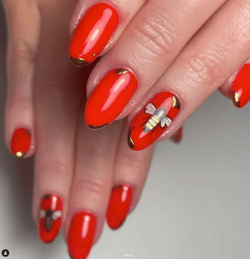 bee nail designs