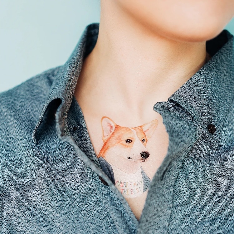 Temporary Dog Tattoos by Tattly