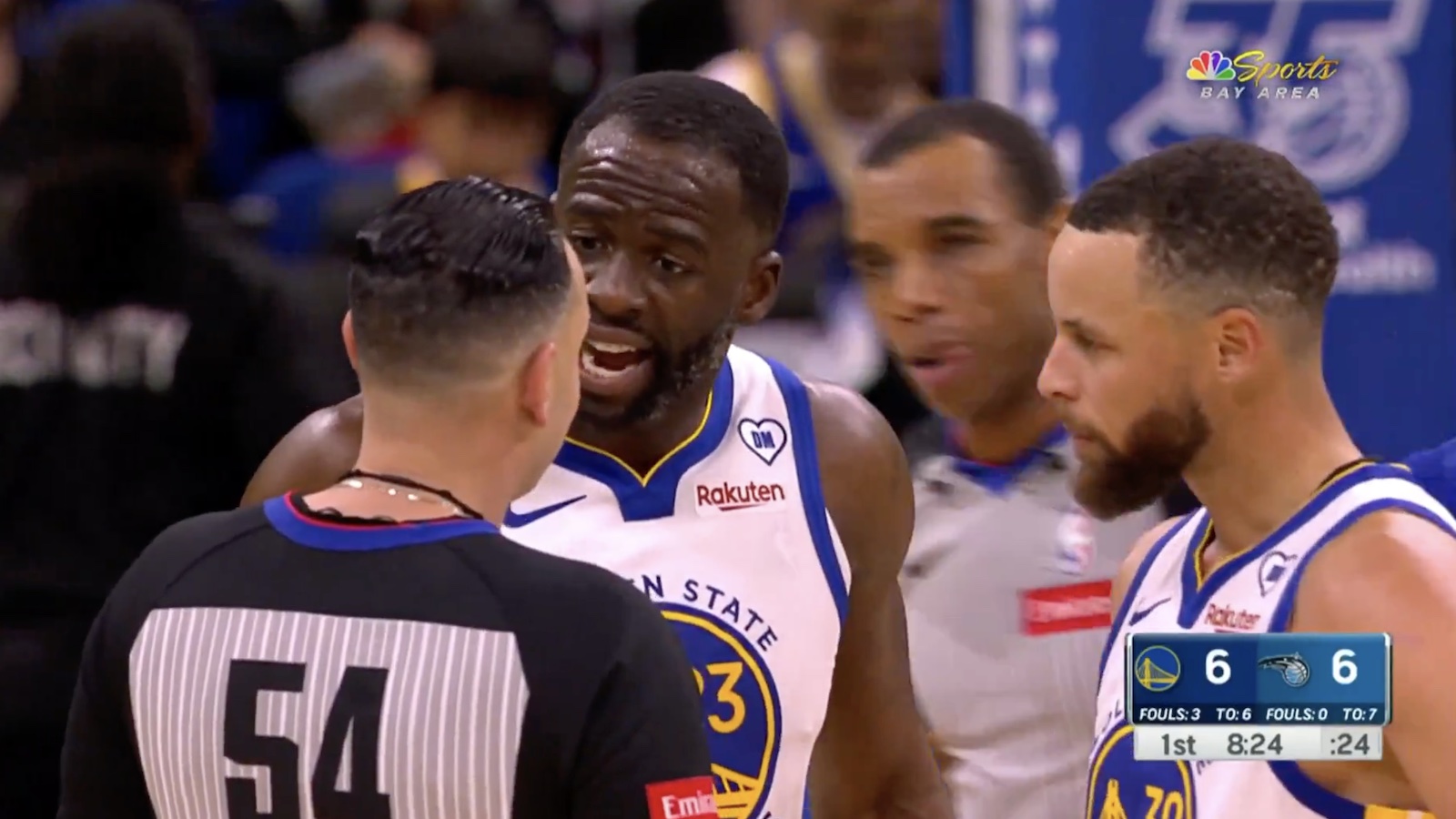 Steph Curry goes viral for his reaction to Draymond Green ejection