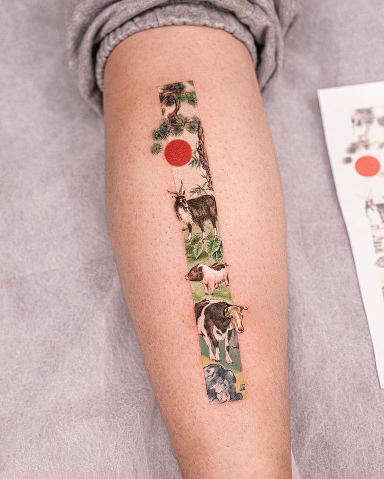 Cute Tattoos by Franky Yang