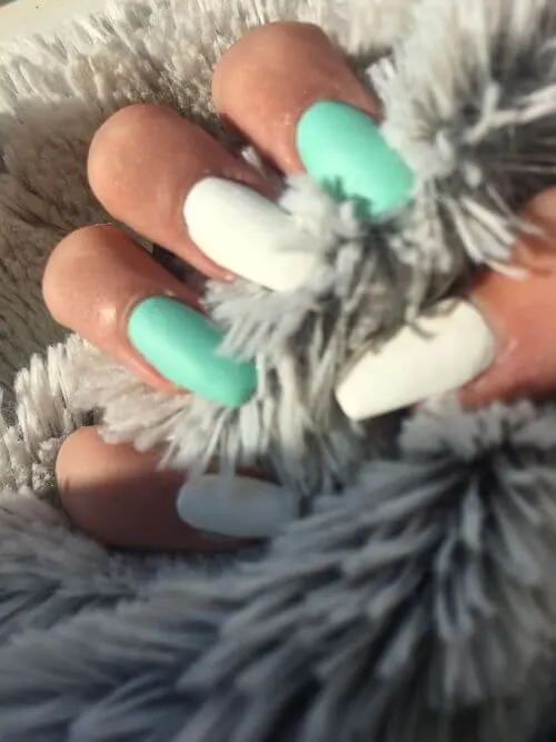 Mint Matte Nails