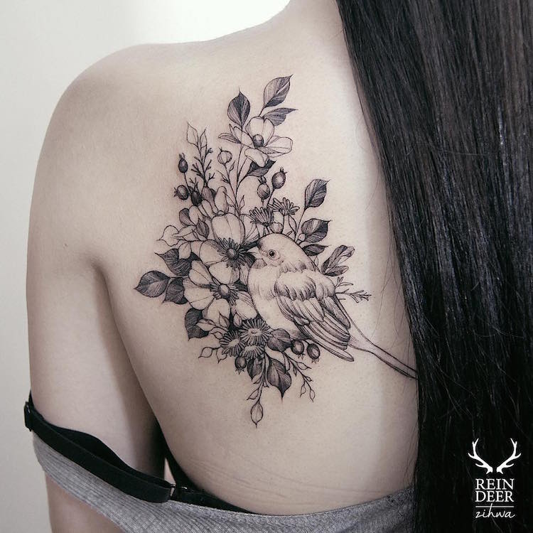 Delicate Tattoos Nature Tattoos by Le jardin de Zihwa