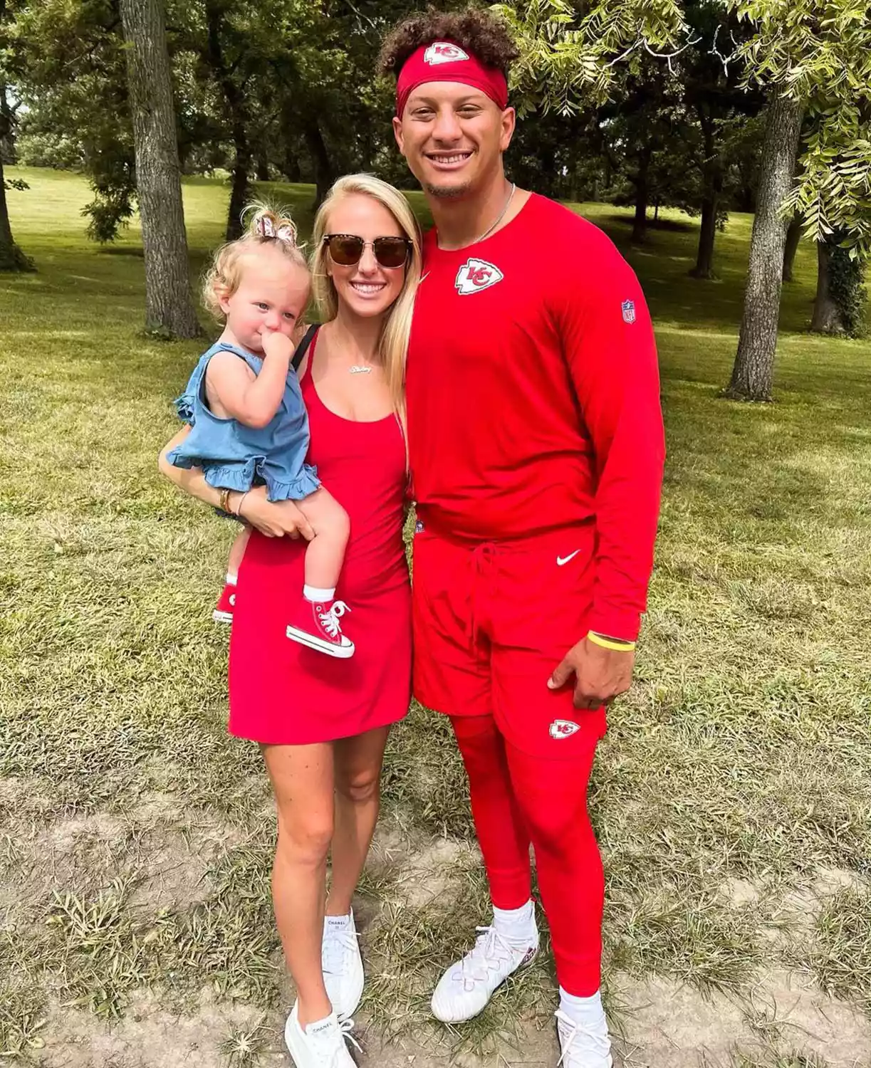 Brittany Mahomes and Daughter Sterling Support Patrick Mahomes at Training Camp: 'Time to Bring Red Back'