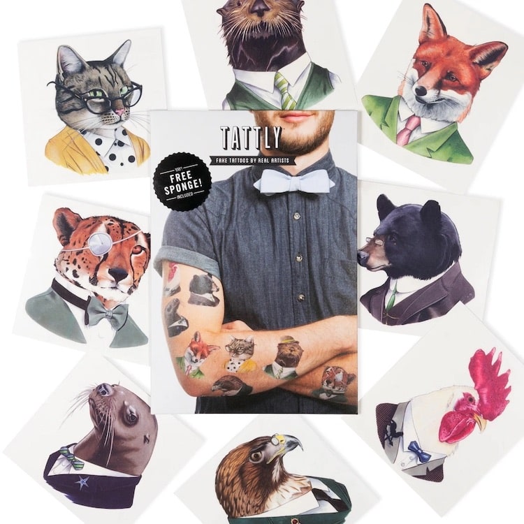 Animal Society Temporary Tattos by Tattly