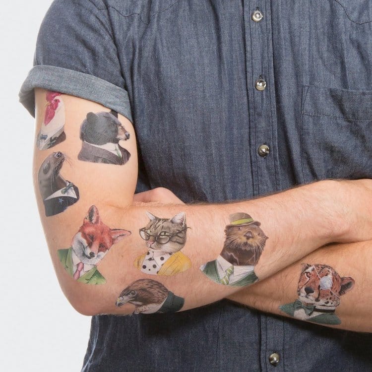 Animal Society Temporary Tattos by Tattly