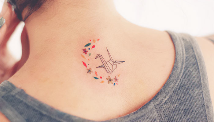 Origami Crane Tattoo