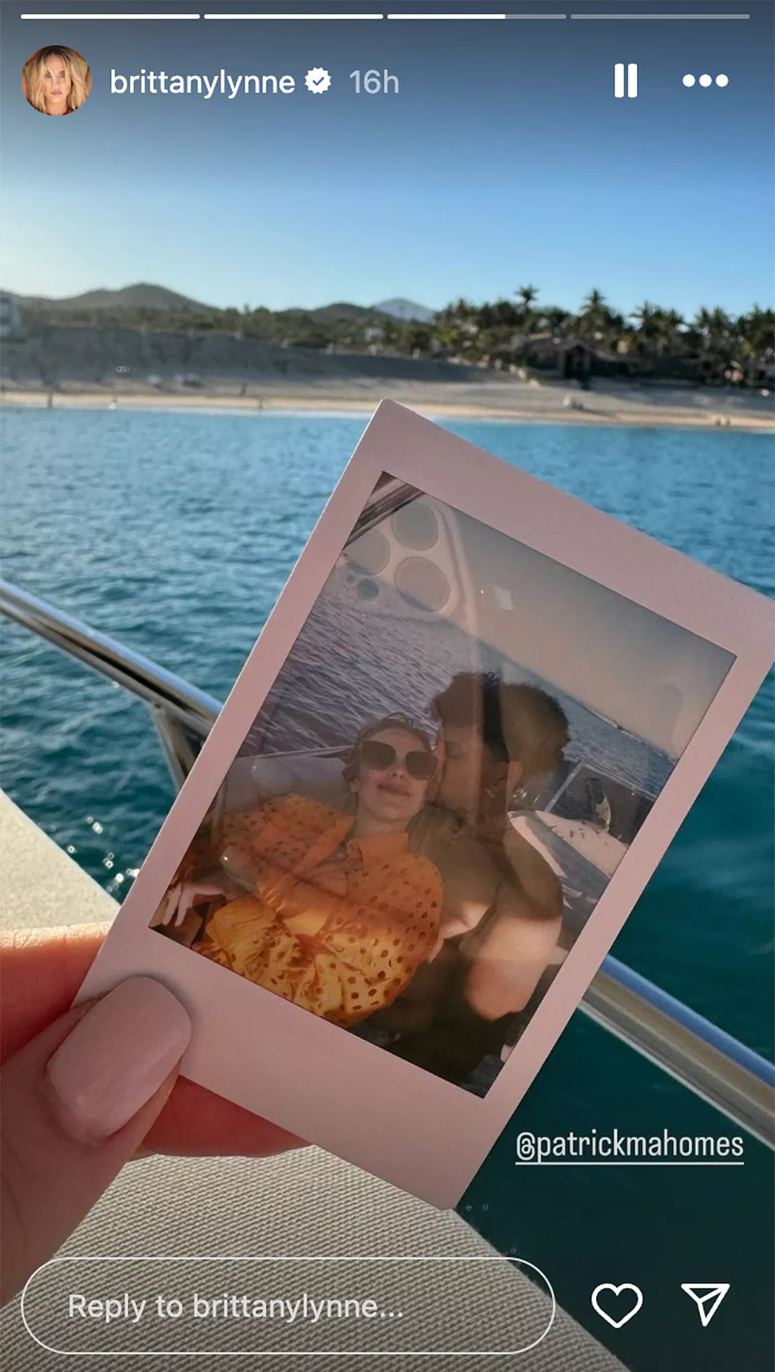 Brittany Mahomes Shares Sweet Polaroid with Husband Patrick