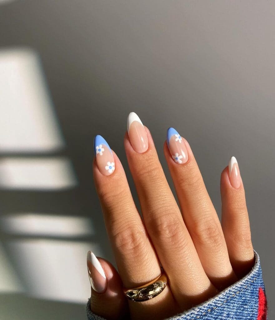 Colorful French Tips nails