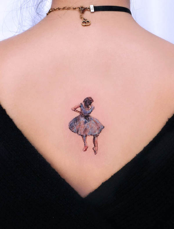 Edgar Degas Dancer tattoo by @tattooist_lani