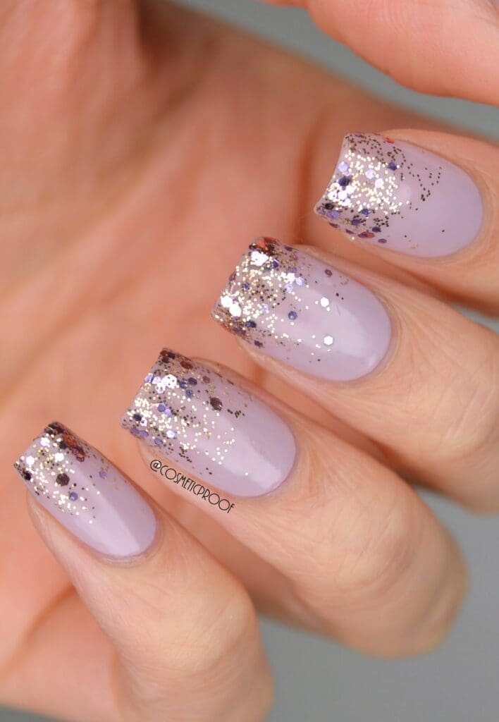 Glitter Fade nails