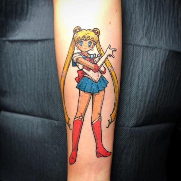 Sailor Moon Tattoo forearm