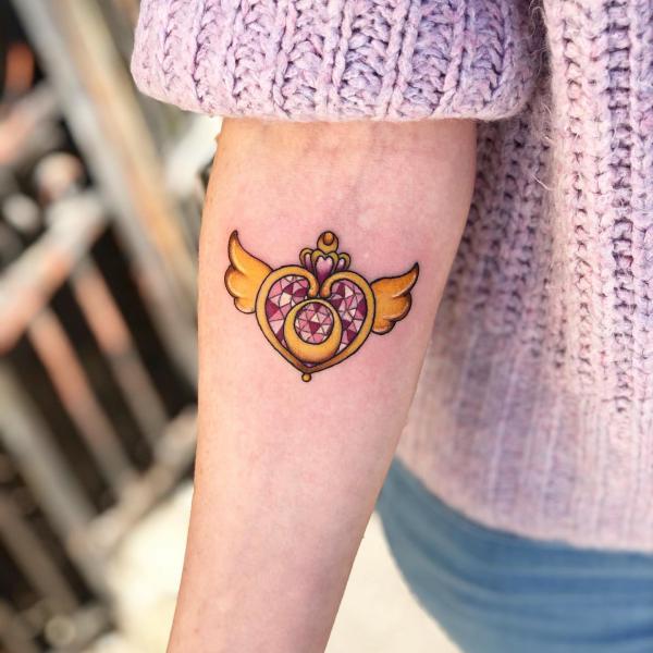 Sailor moon heart brooch tattoo