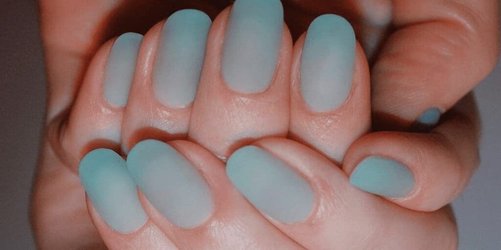 Sea Glass Ombre nails