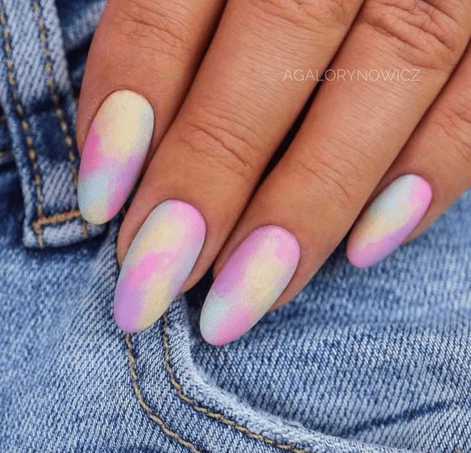 Tie-Dye Pastels nails