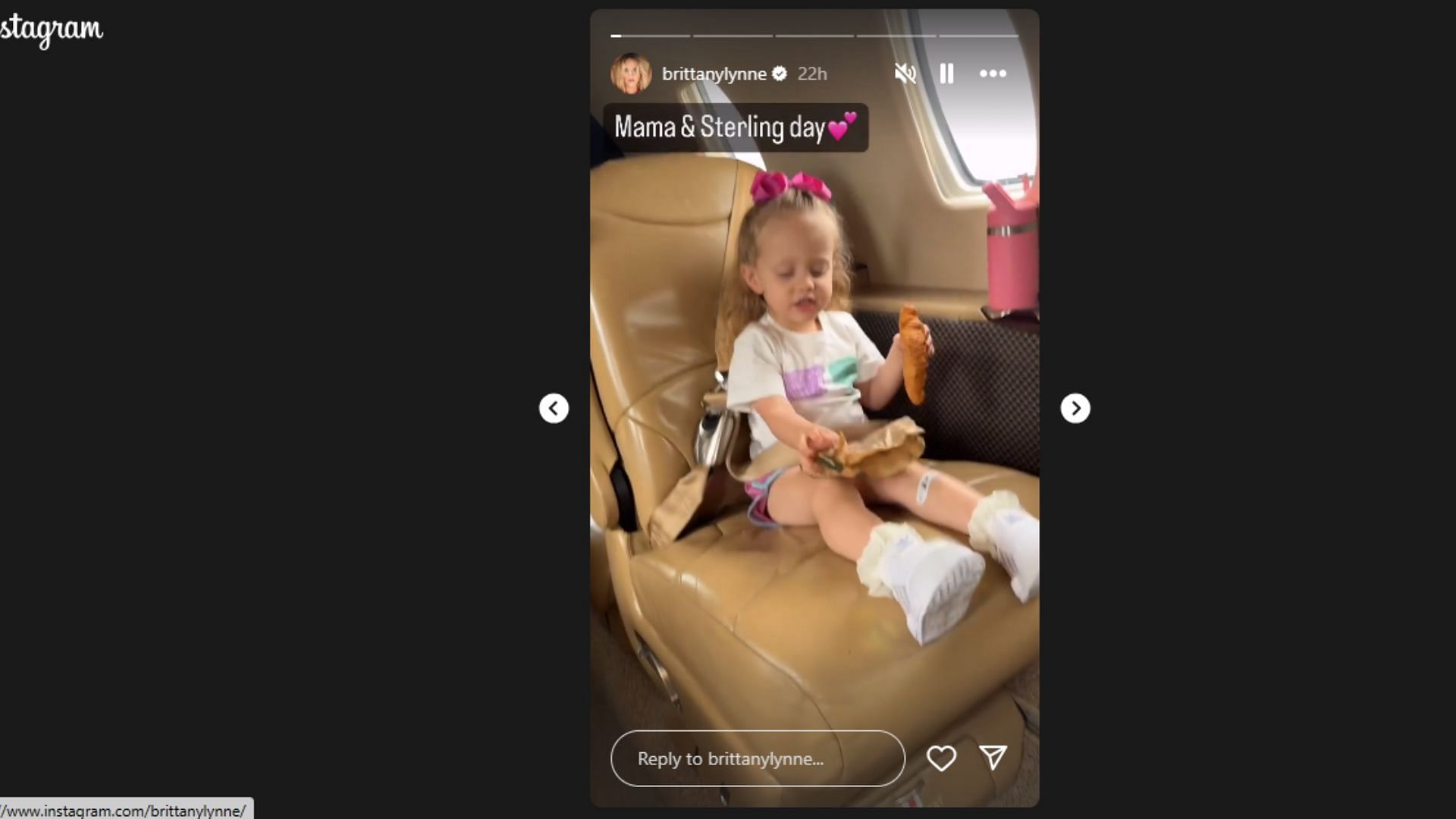 Brittany Mahomes and her daughter, Sterling, spent an entire day together.