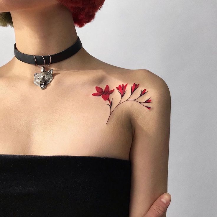 Beautiful Flower Tattoo by Masha