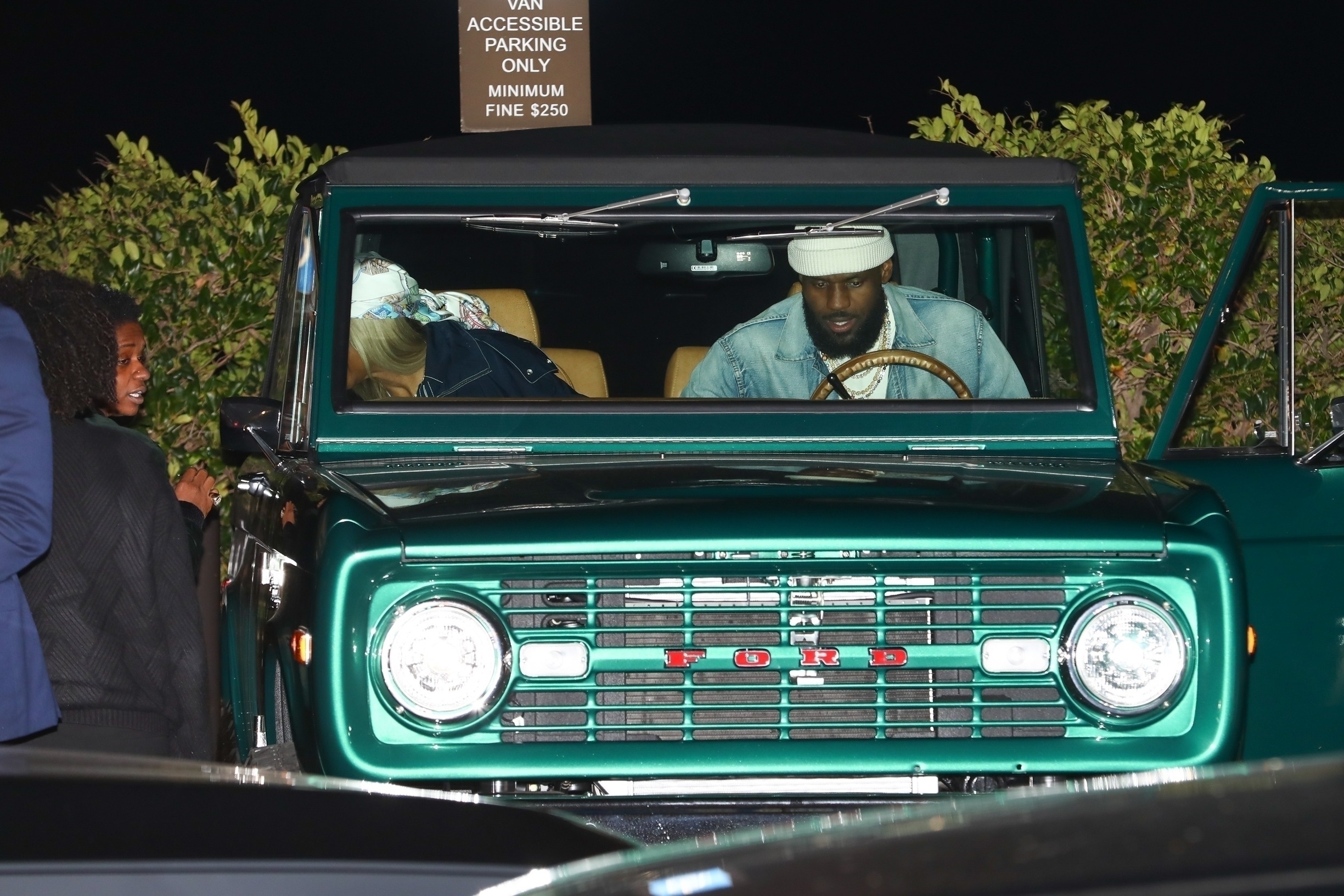 LeBron James (R) and his wife Savannah (C) headed for a night out in Malibu over the weekend to celebrate his latest career milestone