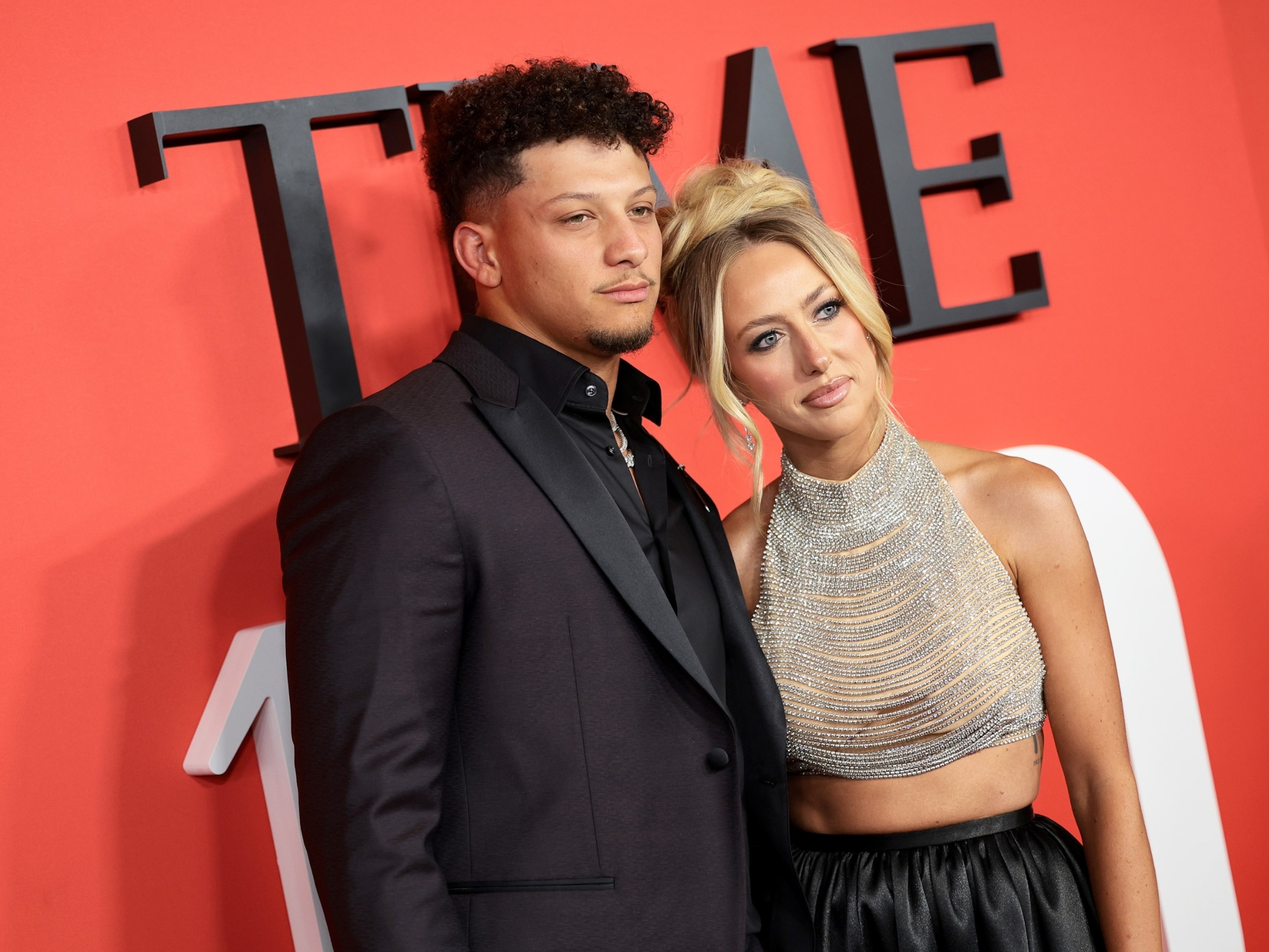 PHOTO: Patrick Mahomes and Brittany Mahomes attend the 2024 TIME100 Gala at Jazz at Lincoln Center, on April 25, 2024, in New York.