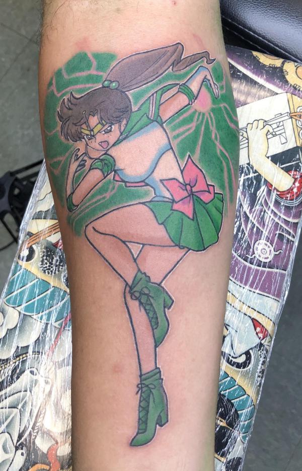 sailor Jupiter forearm tattoo