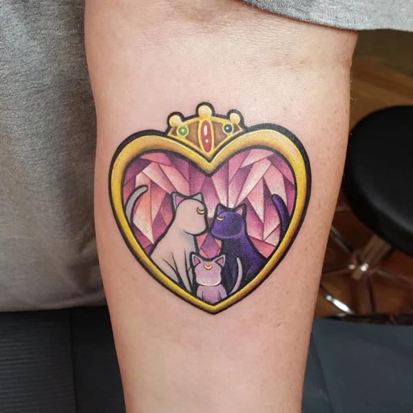 sailor moon heart tattoo