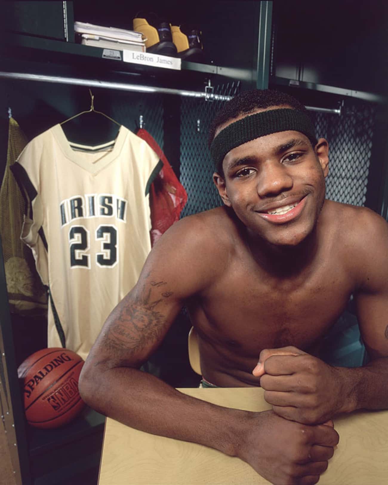 Young LeBron James as a Freshman