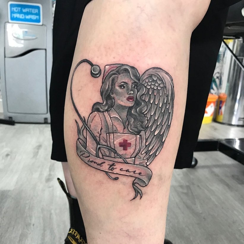 Black Angel Tattoo