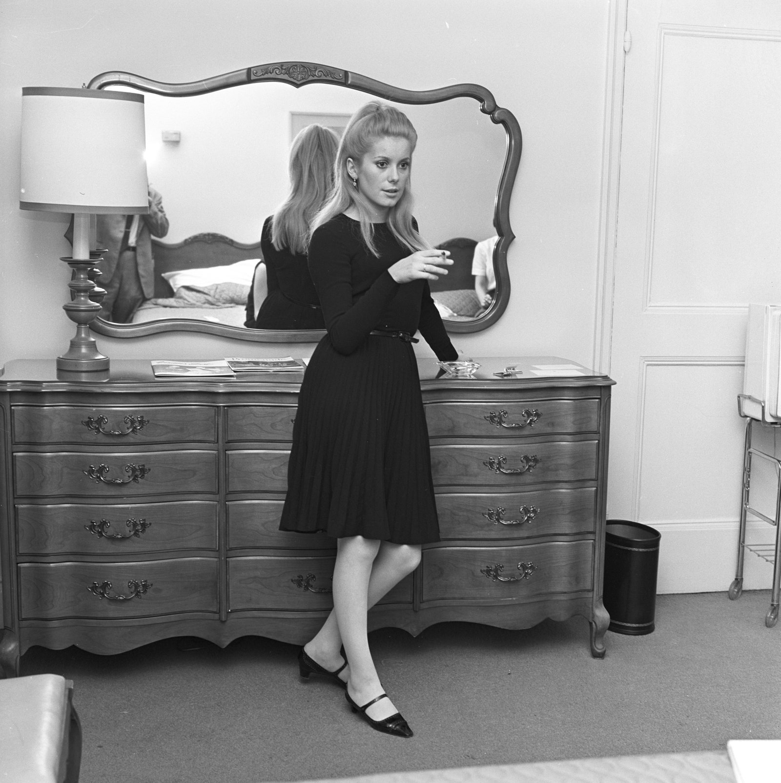 Catherine Deneuve in Paris in the 60s.