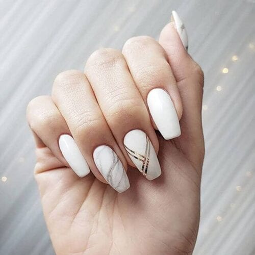 60 Beautiful White Nail Art Designs and Ideas to Try Now