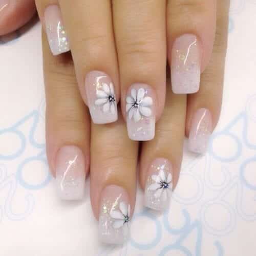 60 Beautiful White Nail Art Designs and Ideas to Try Now