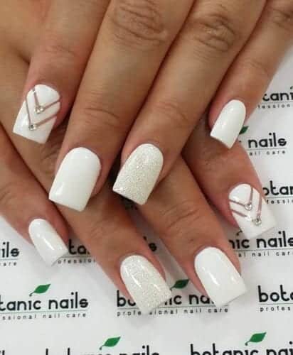 60 Beautiful White Nail Art Designs and Ideas to Try Now