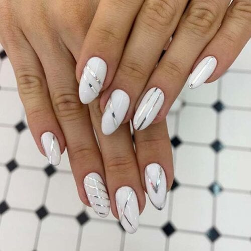 60 Beautiful White Nail Art Designs and Ideas to Try Now