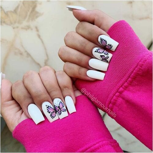 60 Beautiful White Nail Art Designs and Ideas to Try Now