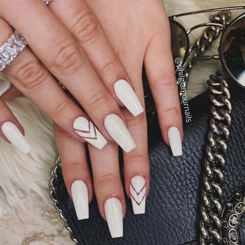 60 Beautiful White Nail Art Designs and Ideas to Try Now