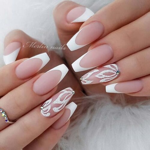 60 Beautiful White Nail Art Designs and Ideas to Try Now