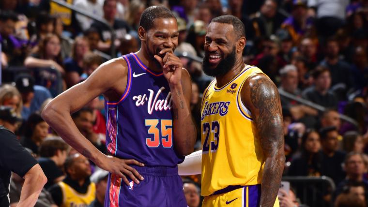 Kevin Durant and LeBron James