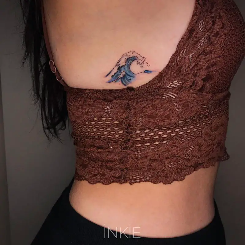 Ocean Wave Tattoo 2