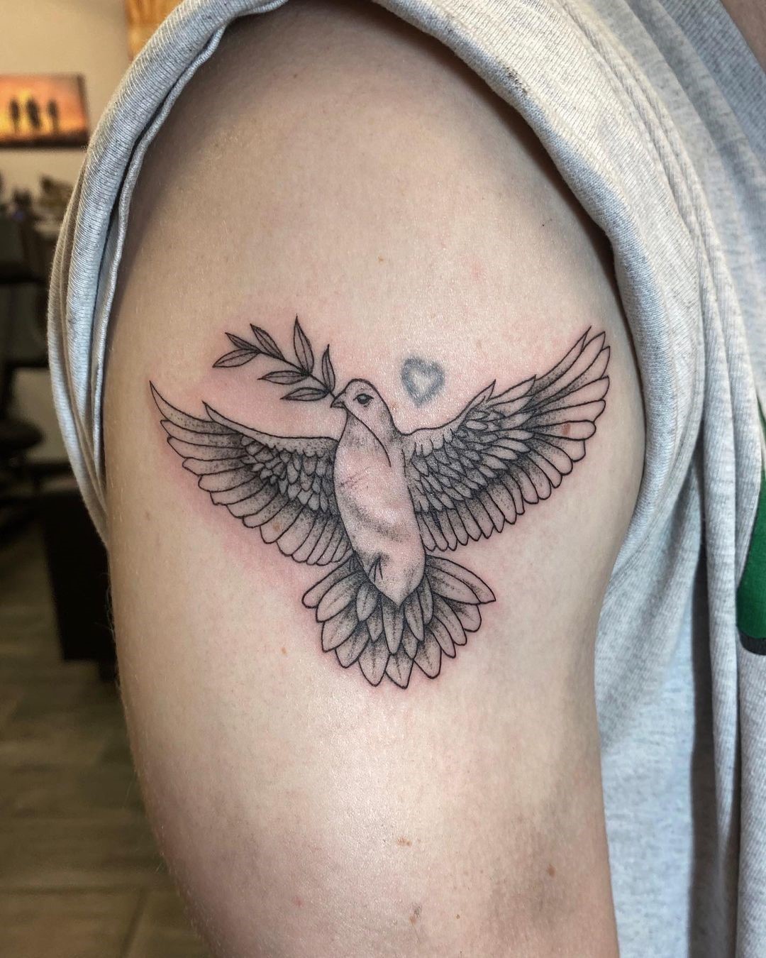 Sentimental Dove Tattoo