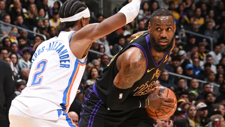 Shai Gilgeous-Alexander and LeBron James