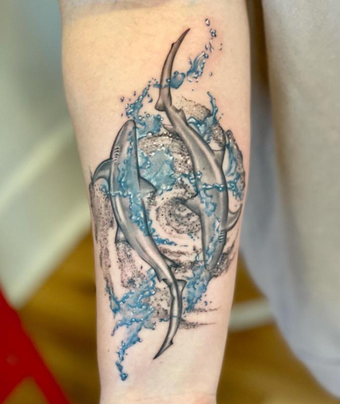 Shark Ocean Tattoo 2