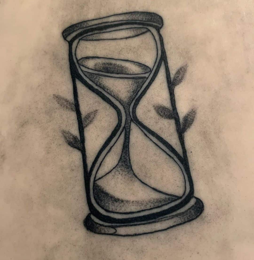 Simple Hourglass Tattoo