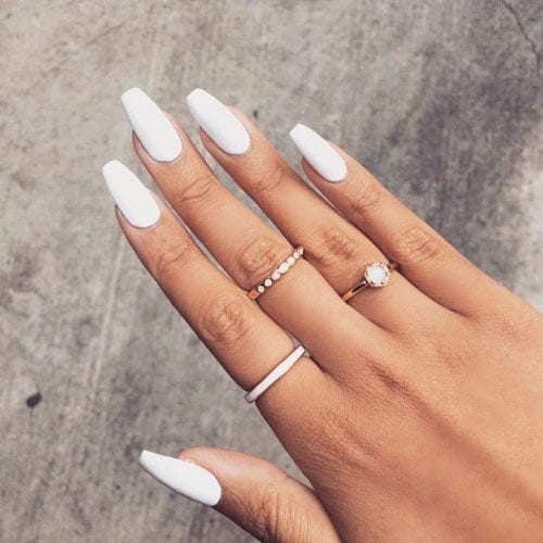 60 Beautiful White Nail Art Designs and Ideas to Try Now